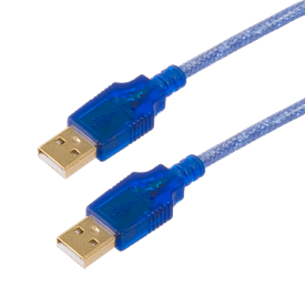 USB A Male Plug to USB A Male Plug, Molding Type