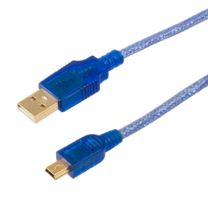 USB A Male Plug to MINI 5Pin Male Plug, Molding Type