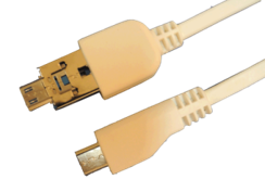 USB A Male Plug and Micro USB BM to Micro USB B Male Plug Power sharing cable